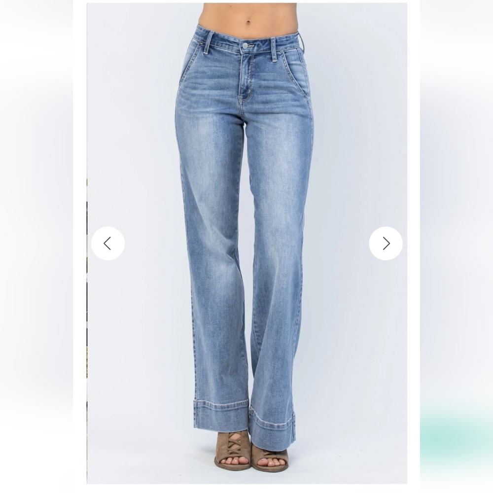 Judy Blue Wide Leg Trouser Jean